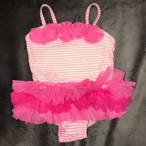 Little me tutu one piece bathing suit